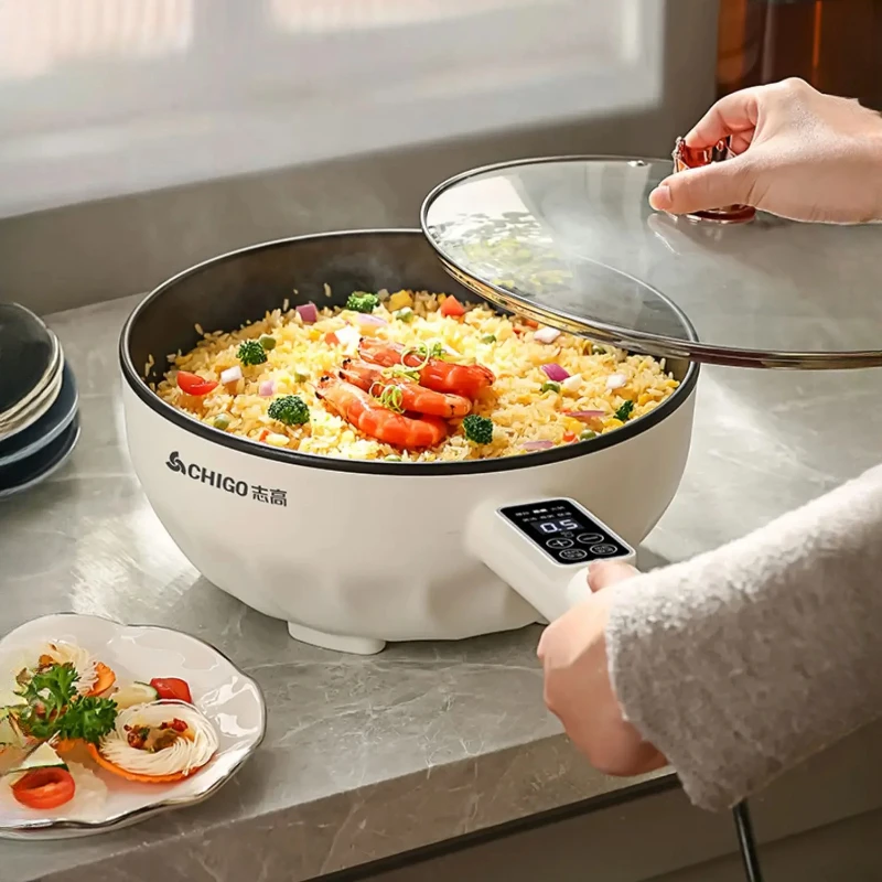 Home Cooking Electric - Wielofunkcyjny elektryczny garnek do gotowania, nieprzywierająca