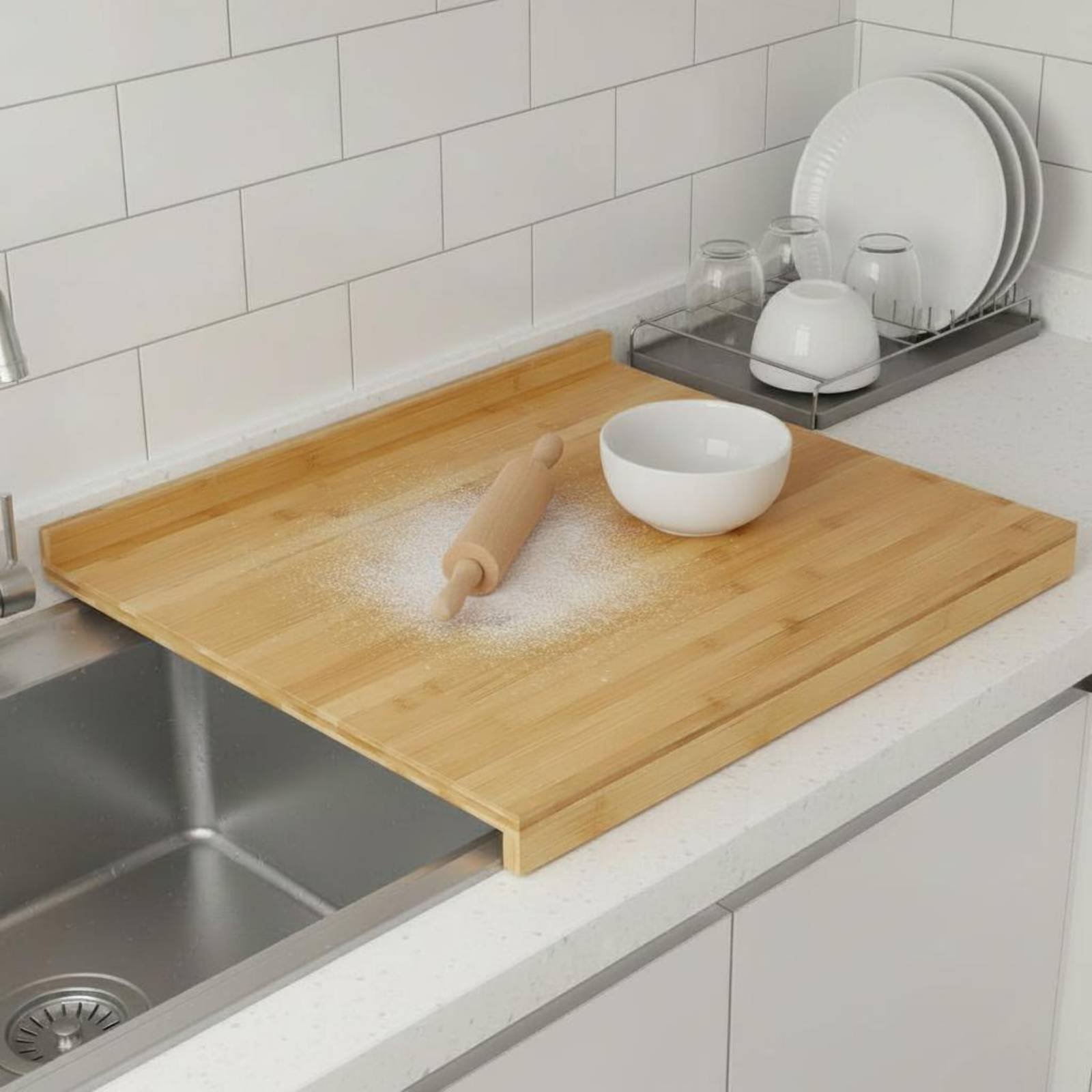 Deska do krojenia nad zlewem,  – Home Cooking Kitchen recenzja i cena